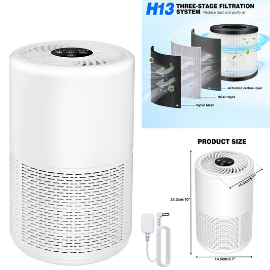 DayPlus H13 True HEPA Air Purifier Home Pet Odors Solution
