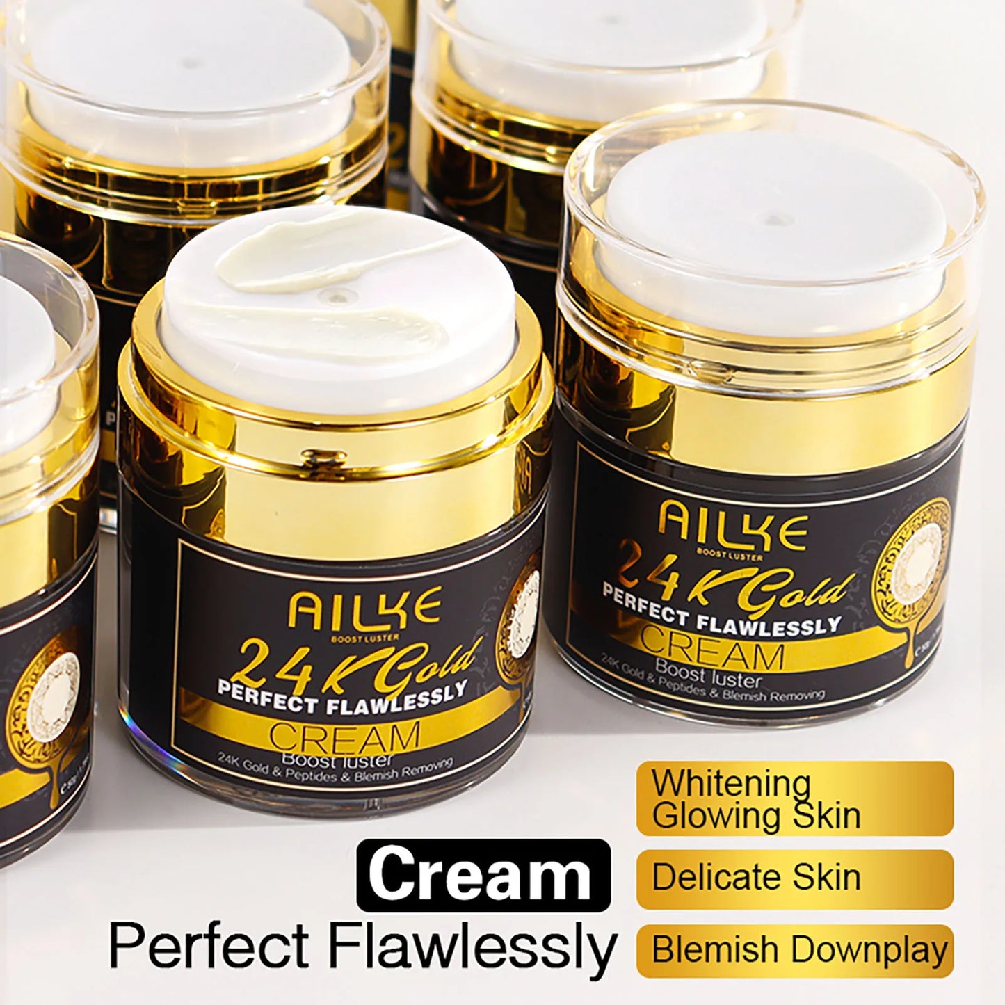 AILKE 24K Gold Collagen Whitening Skincare Anti Aging Set