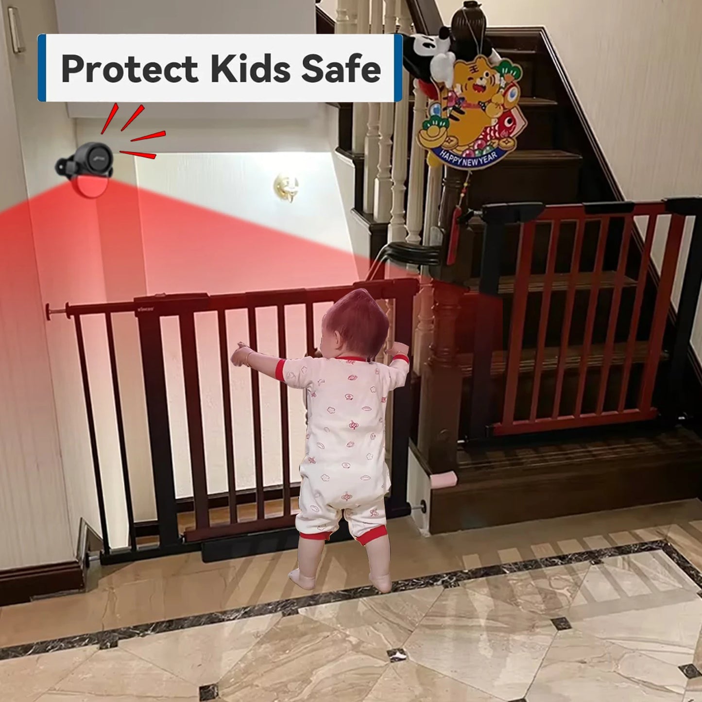 CPVAN Wireless 433Mhz Infrared Motion Detector Alarm With Remote Control