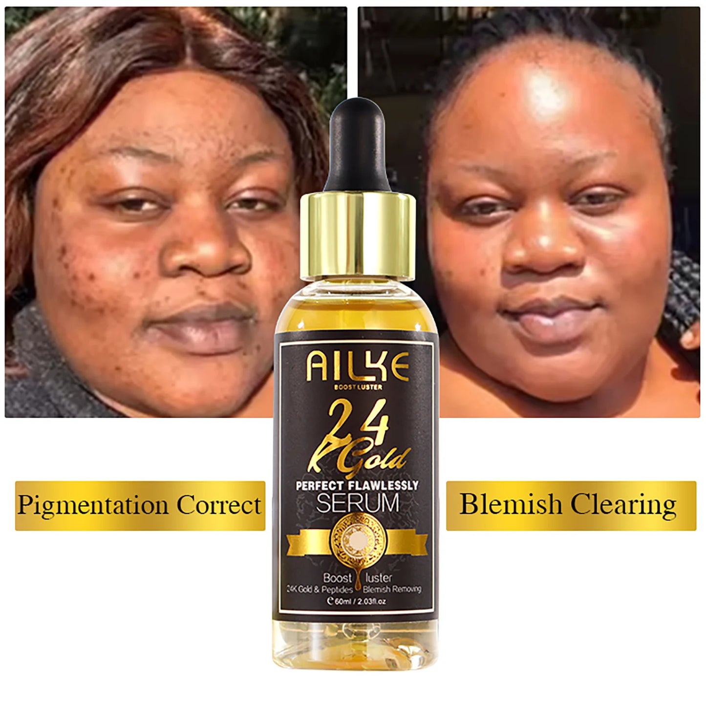 AILKE Body Oil for All Skin Types Moisturizes and Brightens