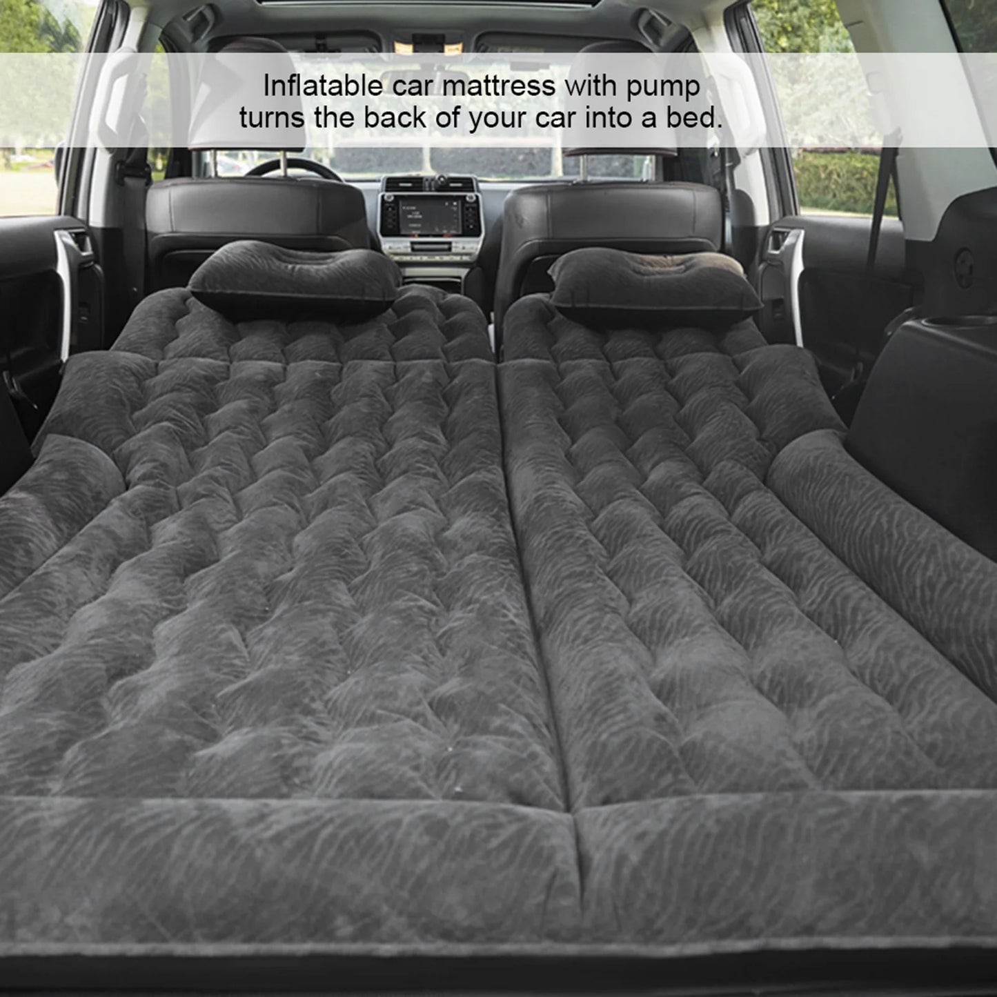DECDEAL 2In1 Inflatable Car Mattress for SUV Travel Comfort