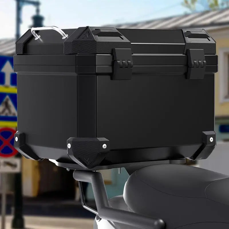 Universal Motorcycle Top Case Waterproof Trunk With Anti Theft Lock