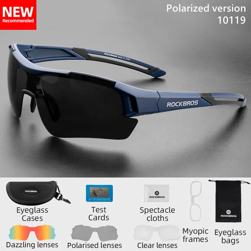 ROCKBROS Polarized Cycling Sunglasses Unisex UV400 Eyewear