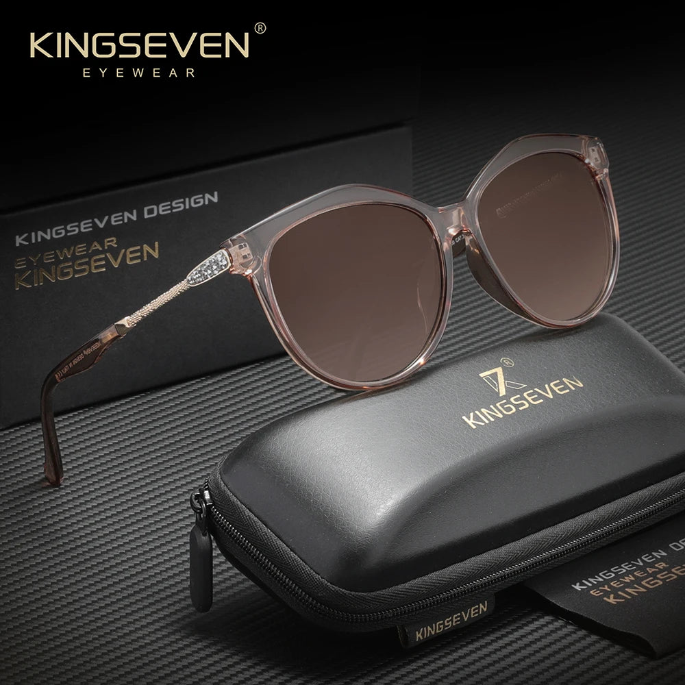Kingsevend Polarized Women's Sunglasses Minimalist Frame