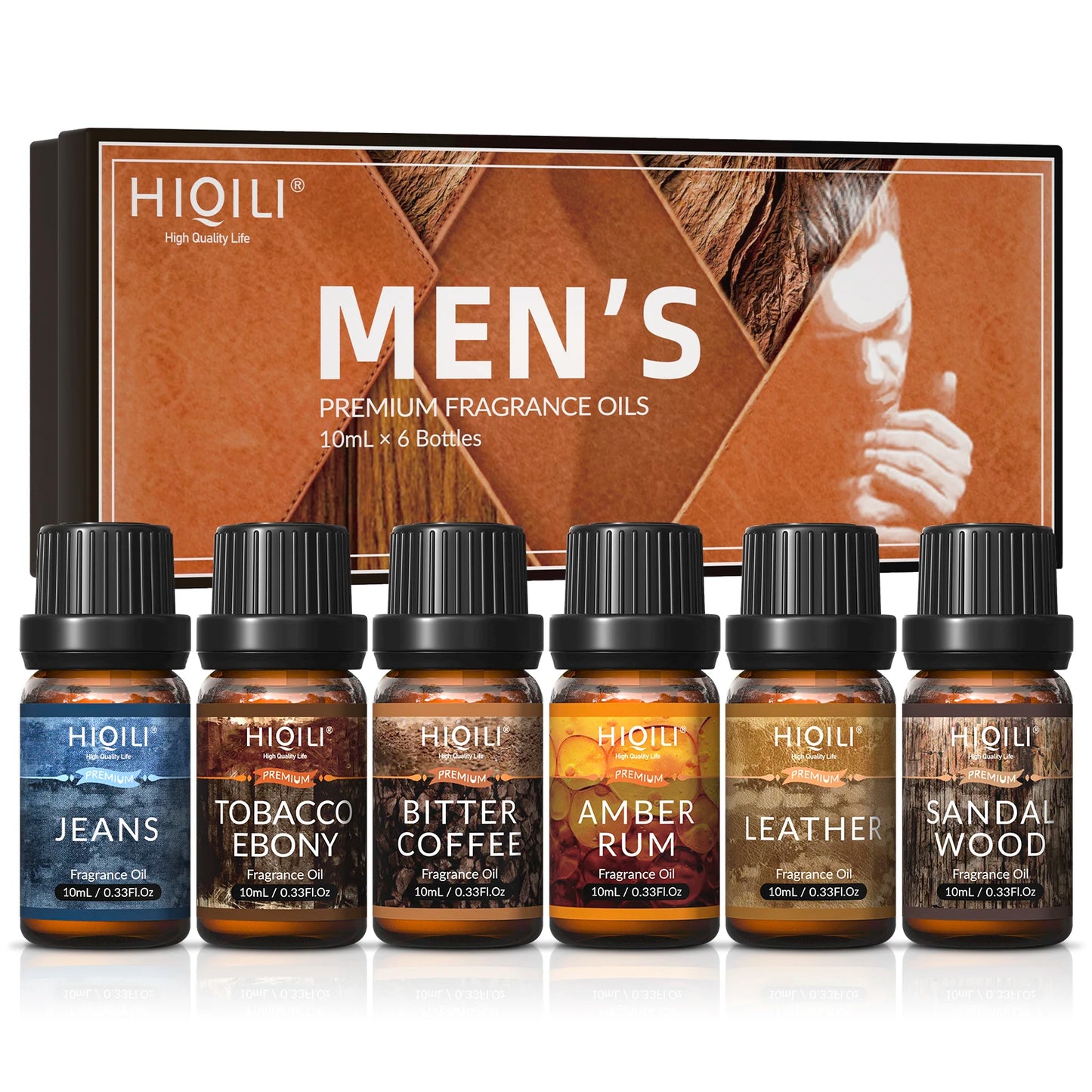 HIQILI Fragrance Oil Set 6 Piece Perfume Oils For Diffuser