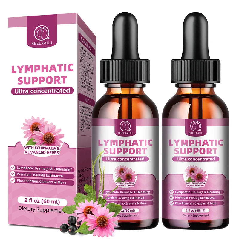 Beworths Lymphatic Drainage Drops For Immune Support With Echinacea