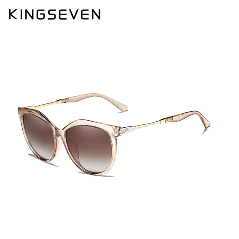 KINGSEVEND Classic Womens Cat Eye Sunglasses Polarized UV Protection