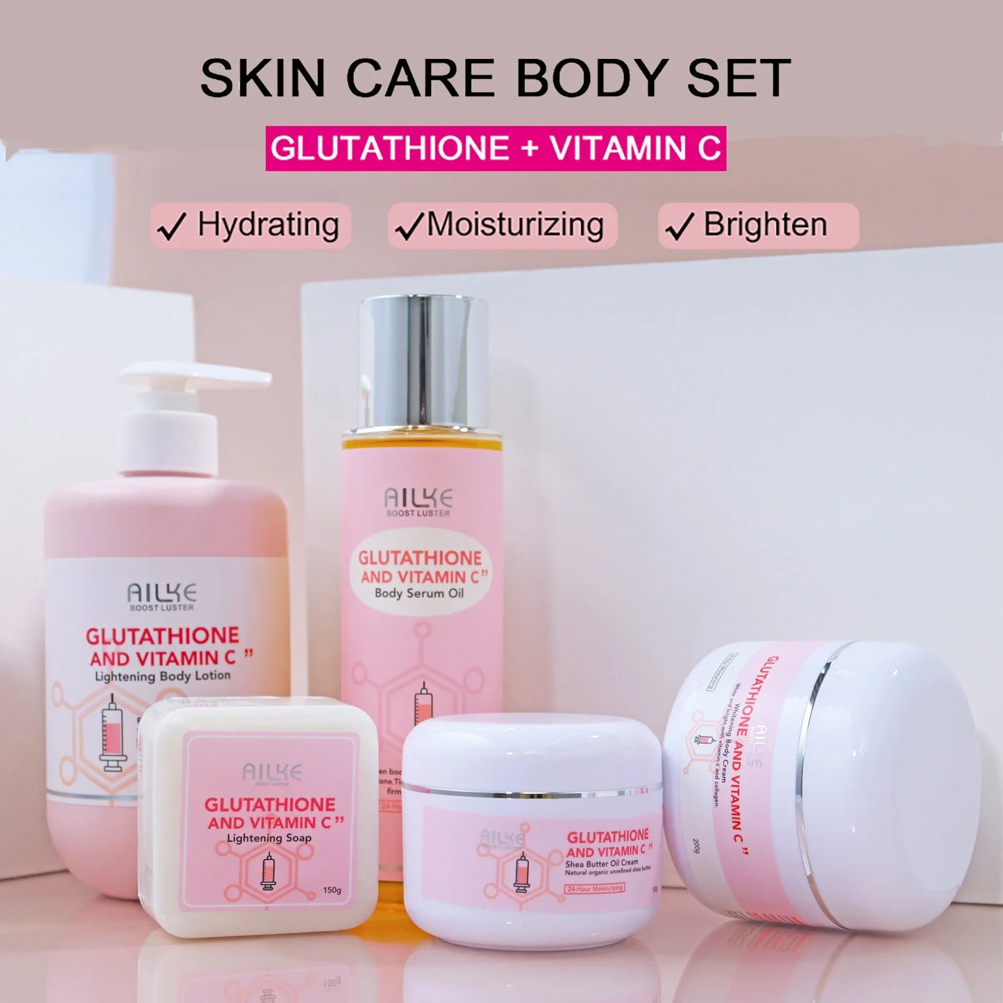 AILKE Whitening Facial Care Set With Vitamin C Glutathione