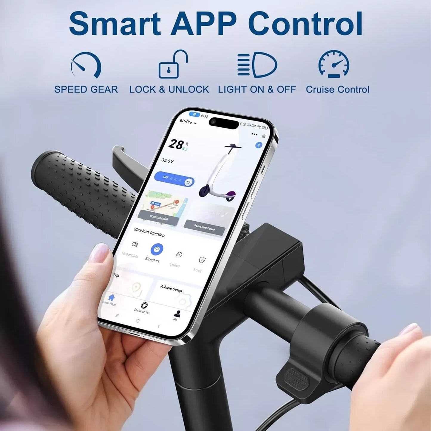 Ladped LP60 Electric Scooter 350W 19 MPH Foldable Adult