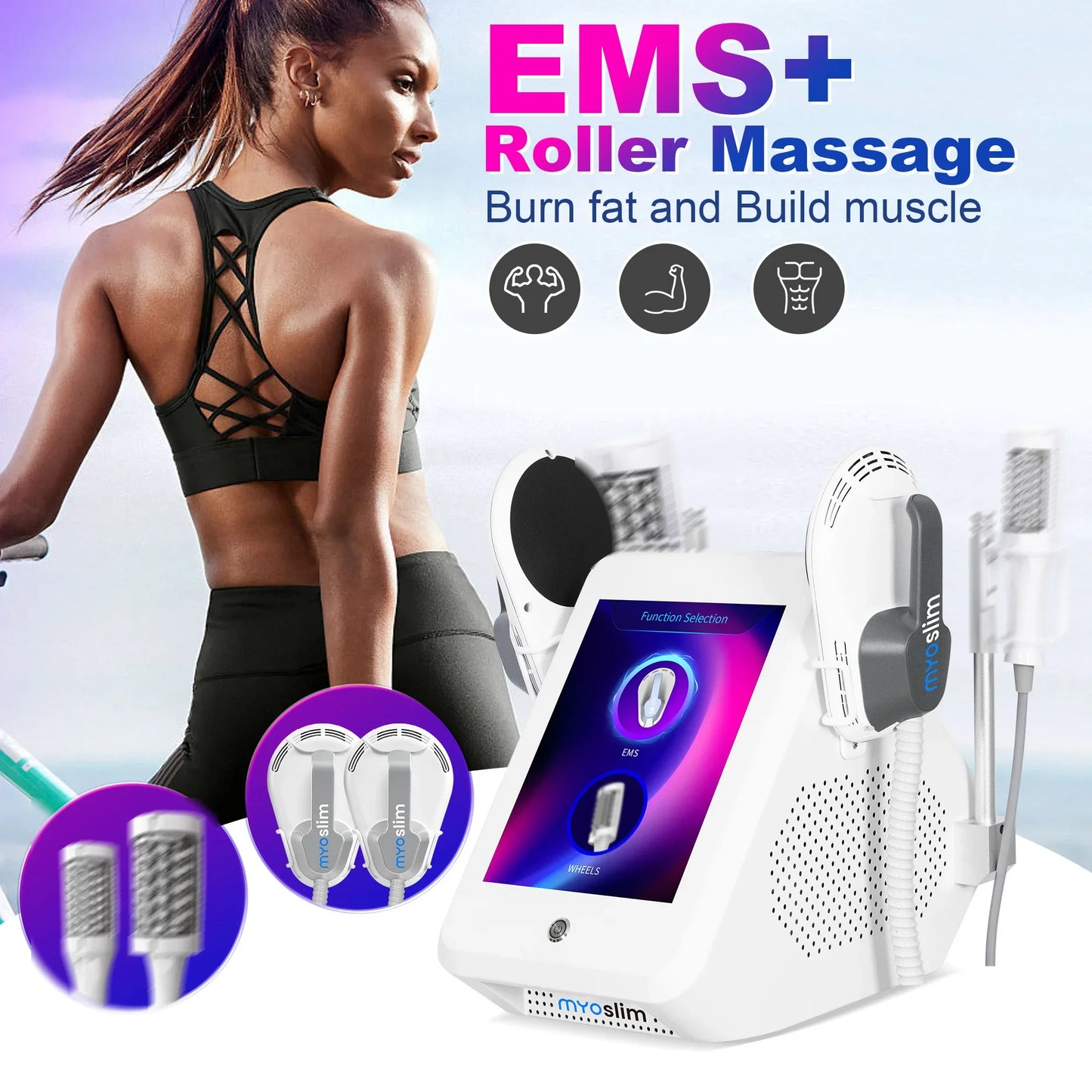 Myoslim 2-In-1 Fat Reduction Massager For Body Contouring
