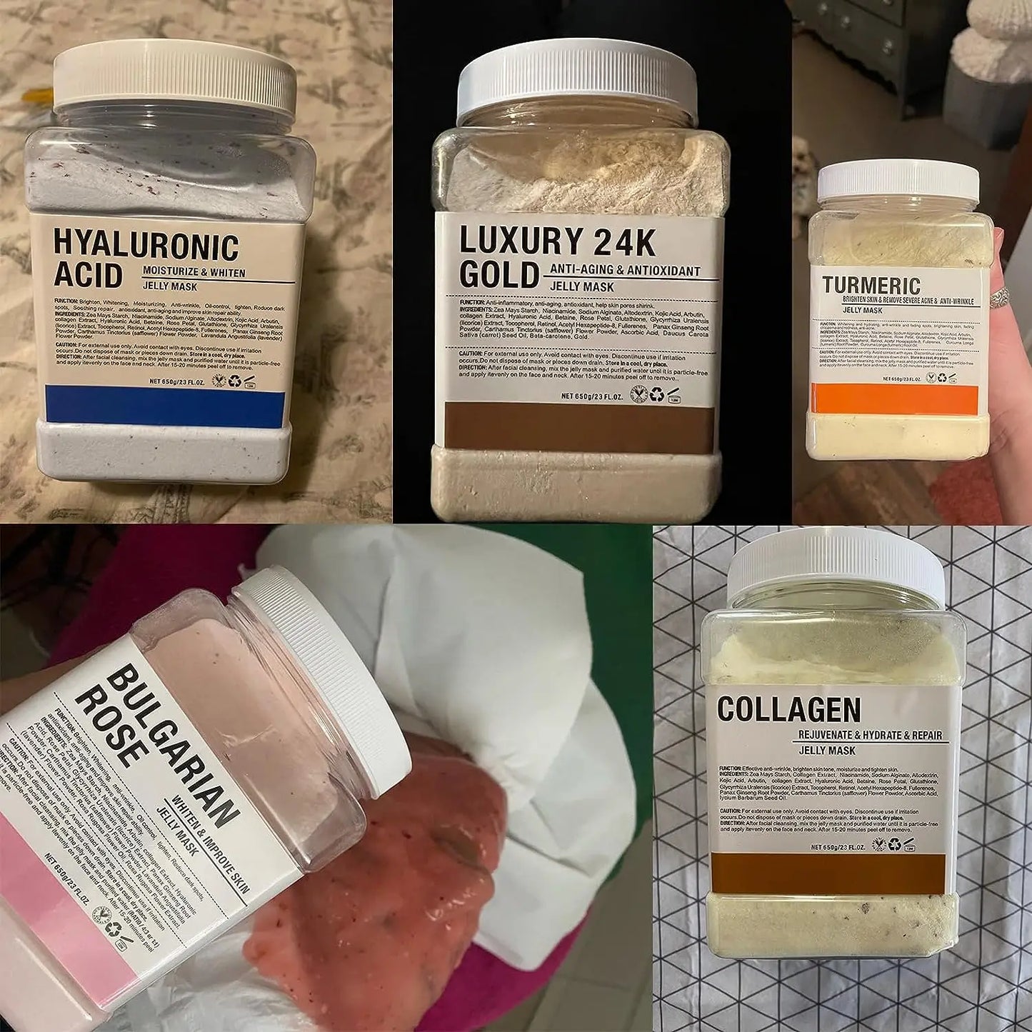 YMEYFAN Jelly Mask Powder 10 Pack For Professional Facial Care