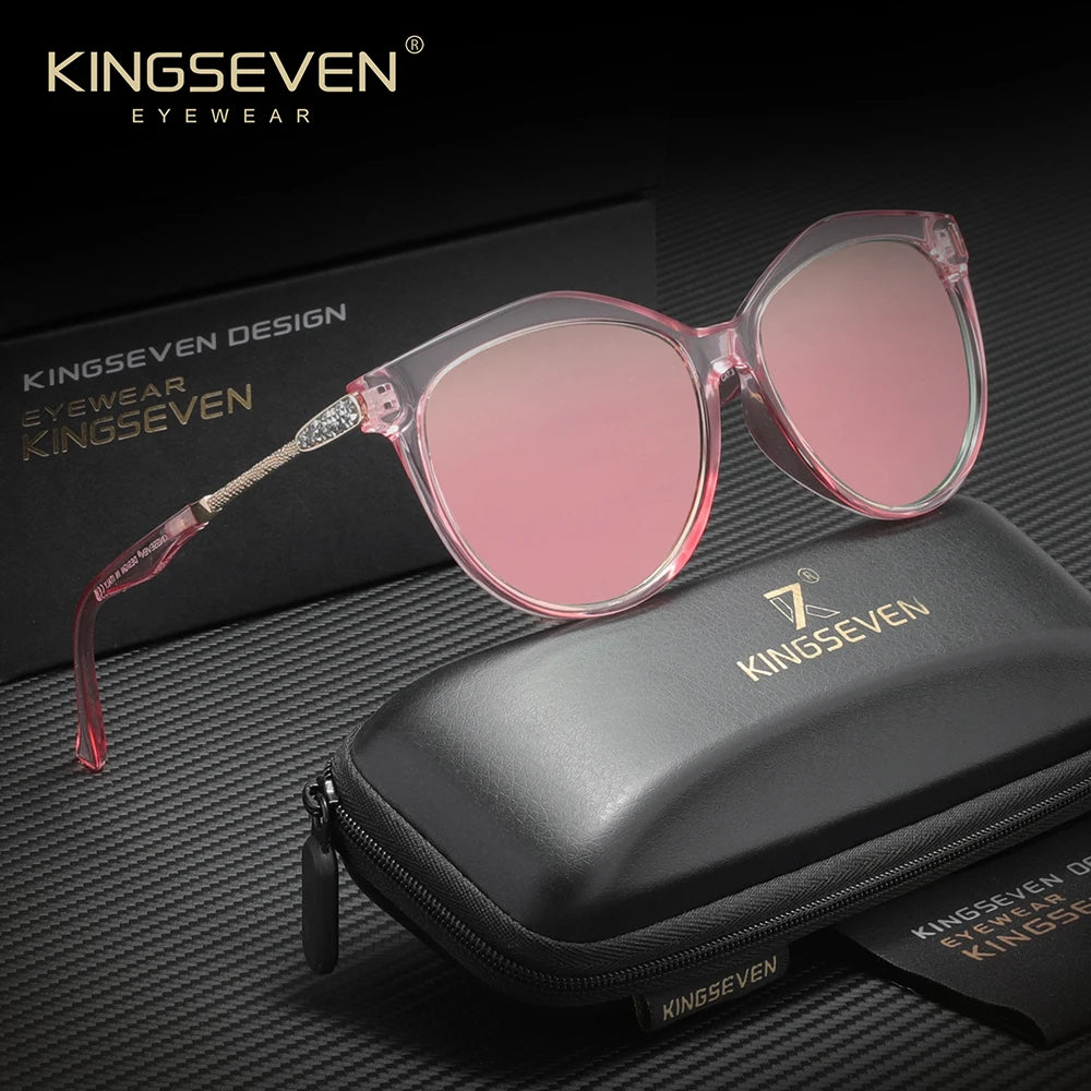 Kingsevend Polarized Women's Sunglasses Minimalist Frame