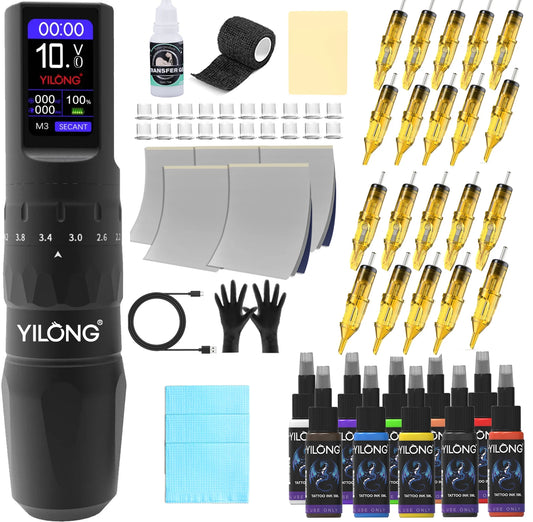 Hign-concerned Wireless Tattoo Kit Professional Machine With Ink