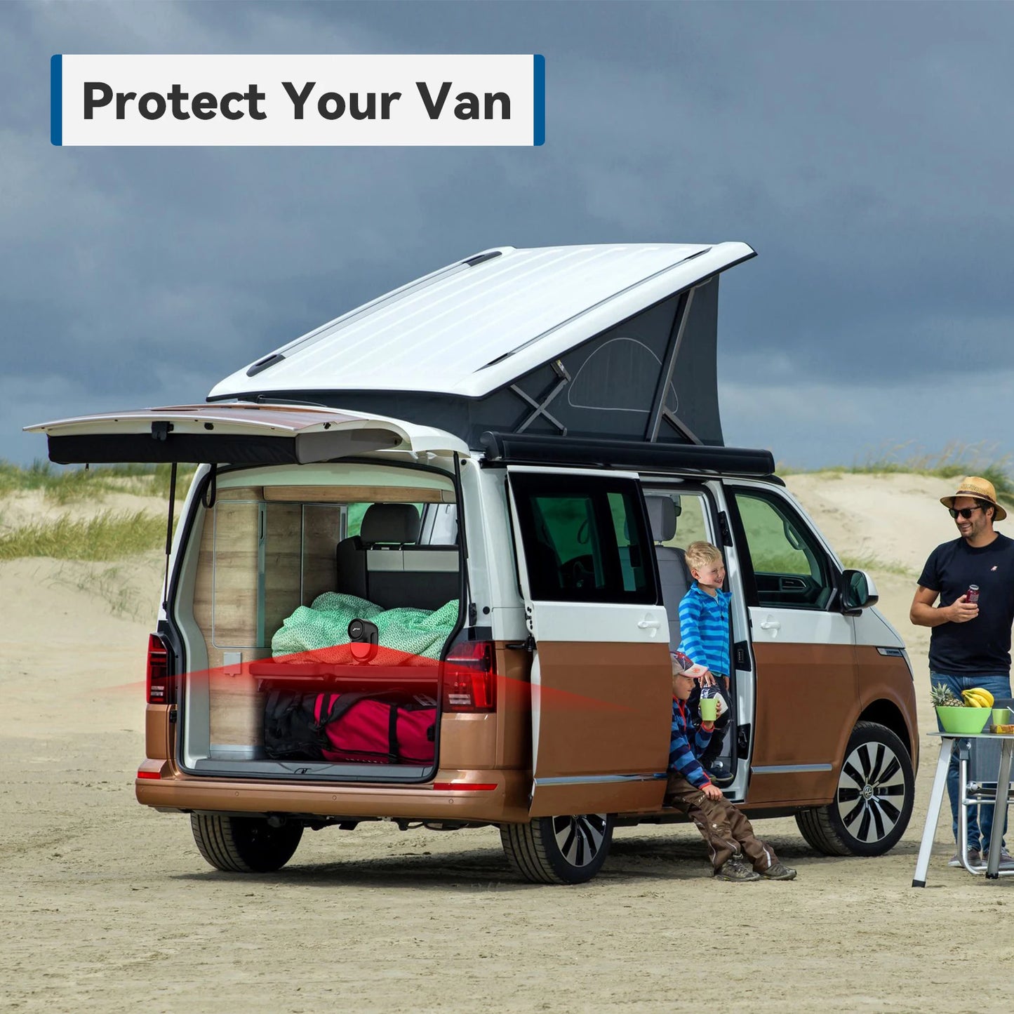 CPVAN Wireless 433Mhz Infrared Motion Detector Alarm With Remote Control