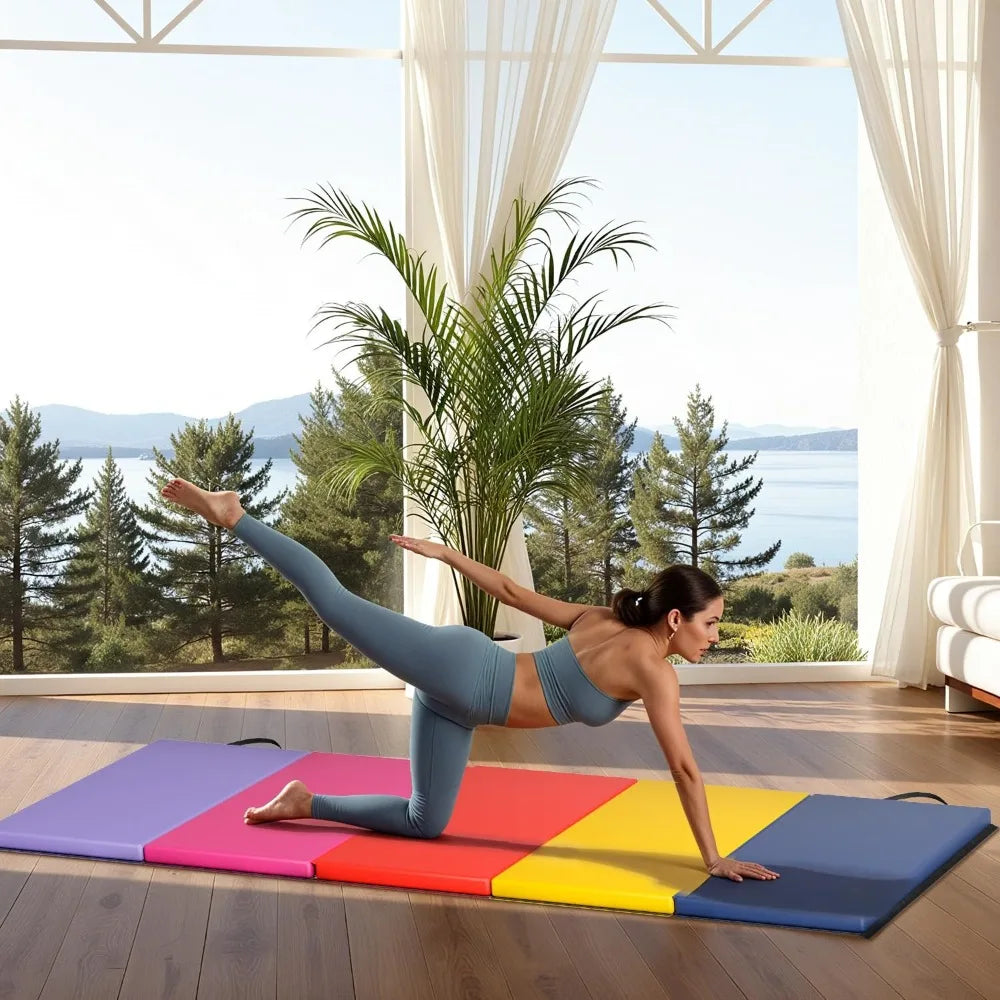 Portable Gymnastics Tumbling Mat Foldable For Training And Yoga