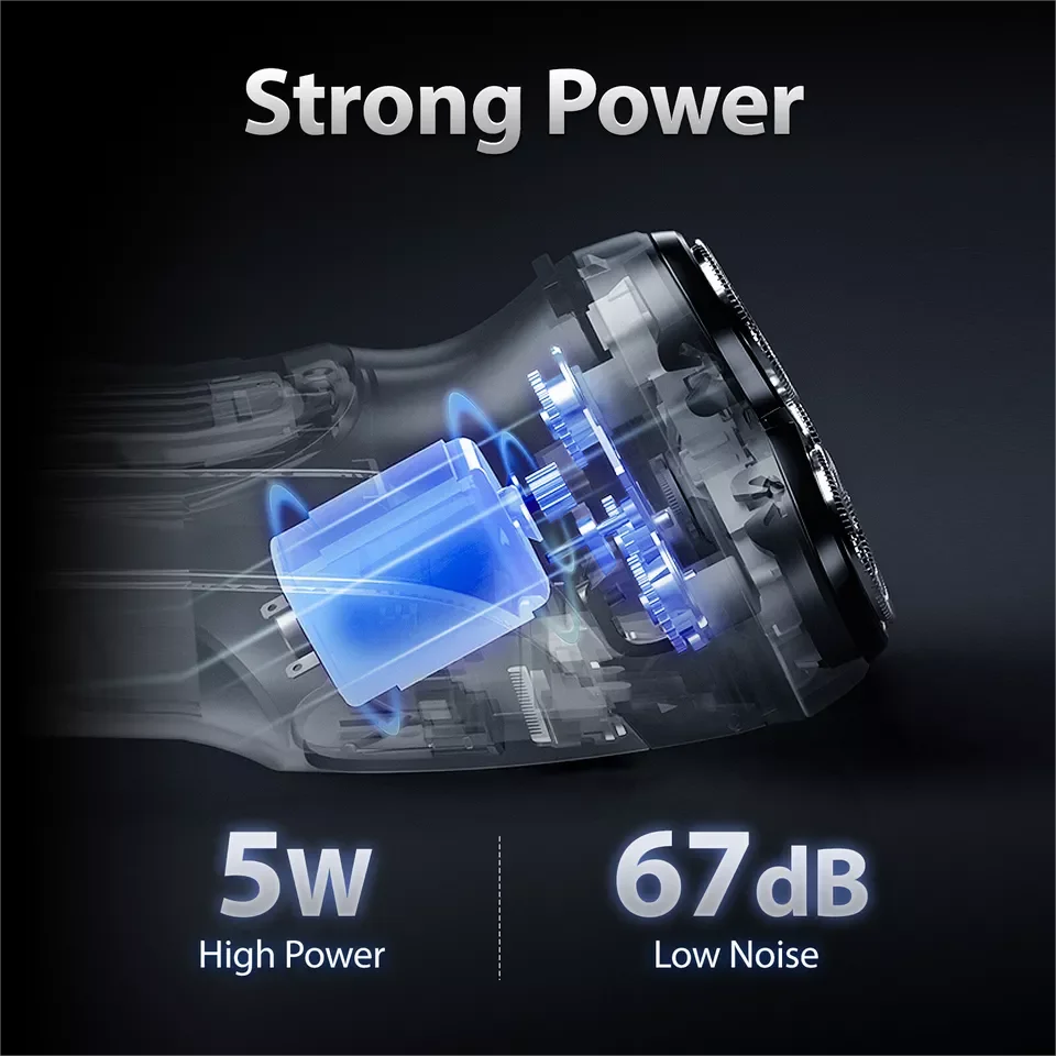 Sejoy Rechargeable Wet And Dry Electric Shaver With Pop-Up Trimmer