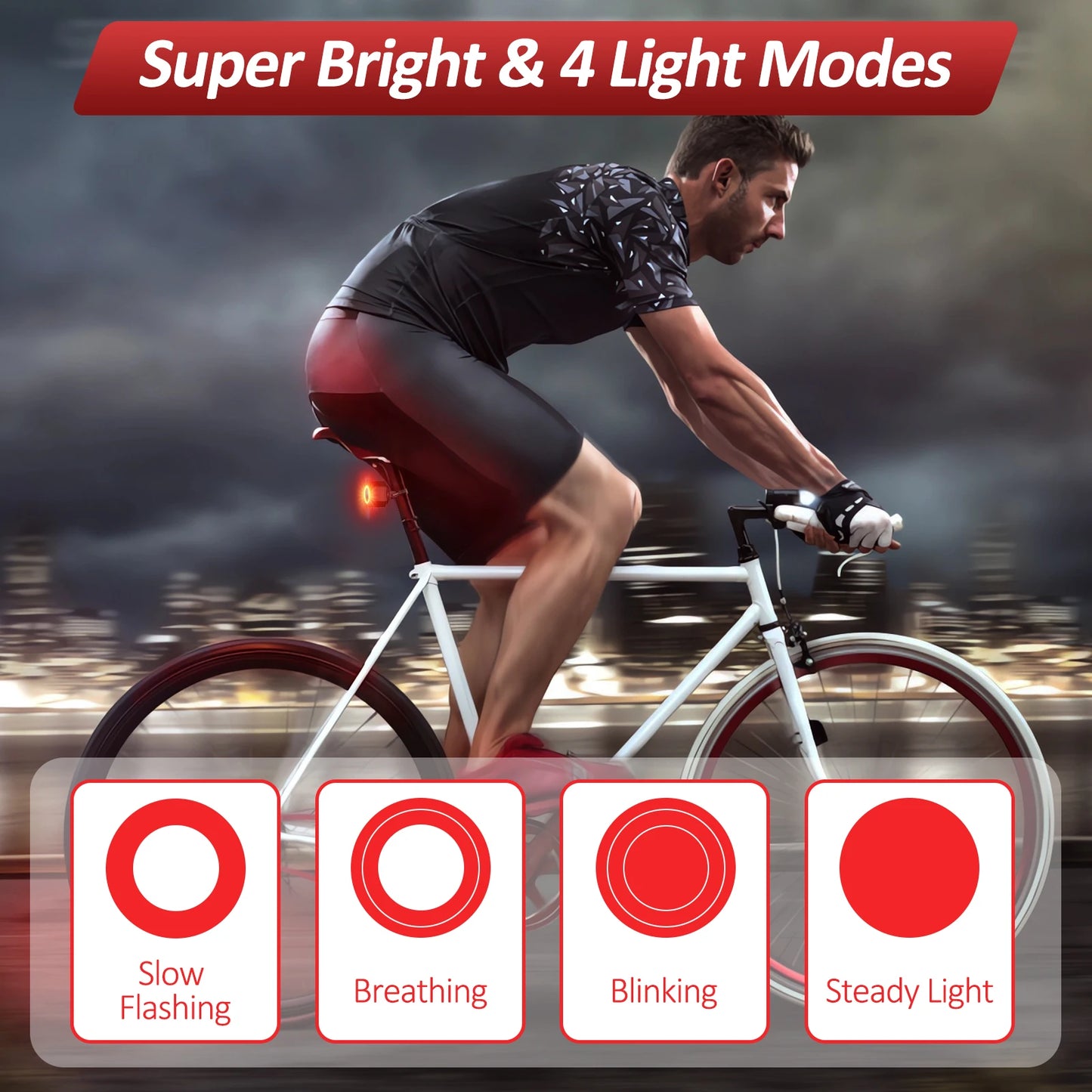 Elecpow Bicycle Burglar Alarm Taillight USB Charging