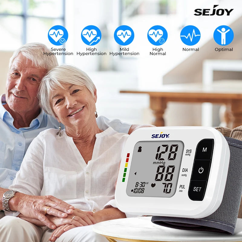 SEJOY Digital Wrist Blood Pressure Monitor Heart Rate