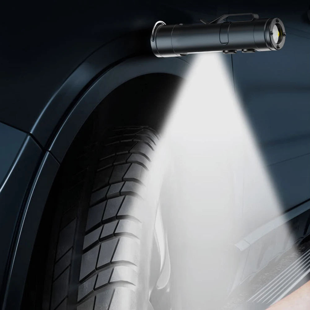 Rechargeable LED Tactical Torch With Hat Clip For Camping Emergencies