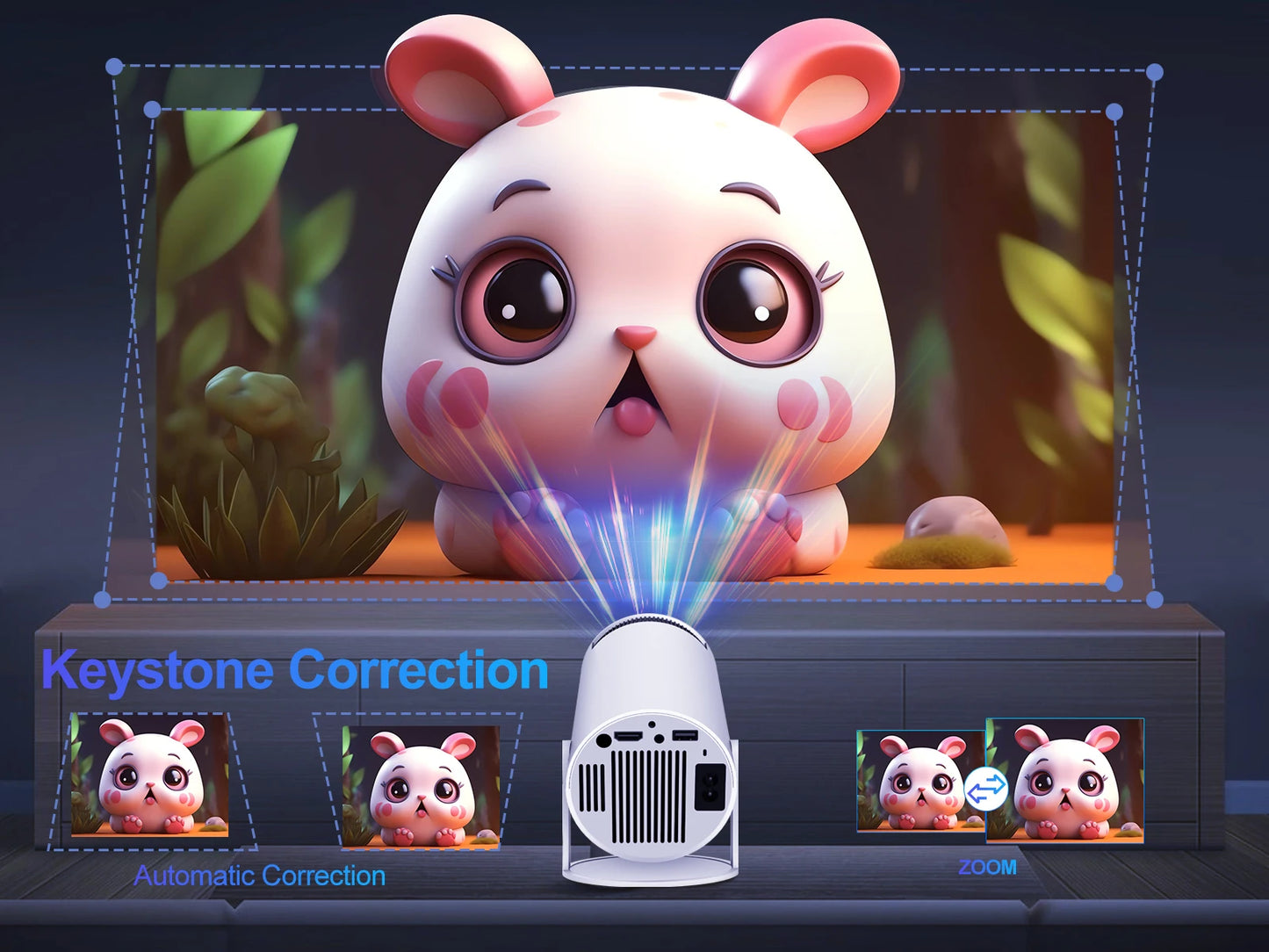 Magcubic HY300 Pro Projector For Home Theater Wireless Mirroring