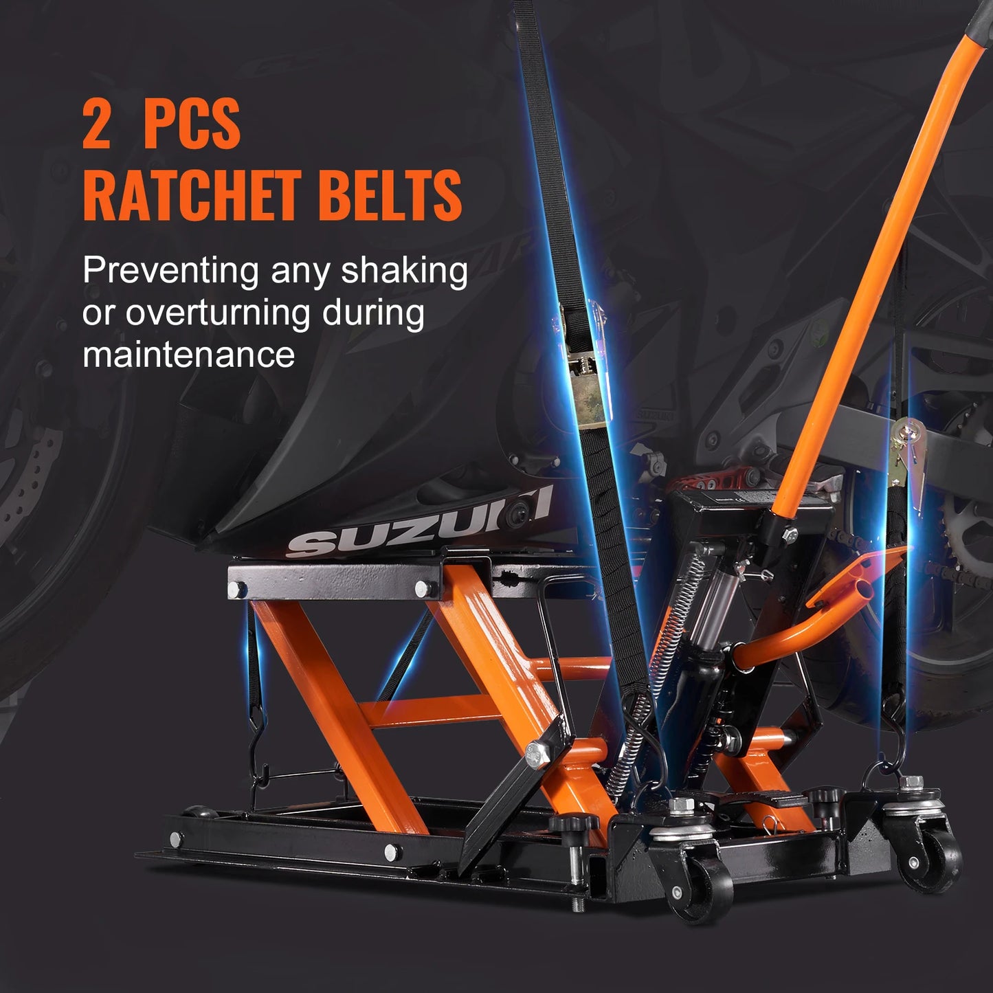 SucceBuy Hydraulic Motorcycle Jack Stand Scissor Lift for ATV UTV