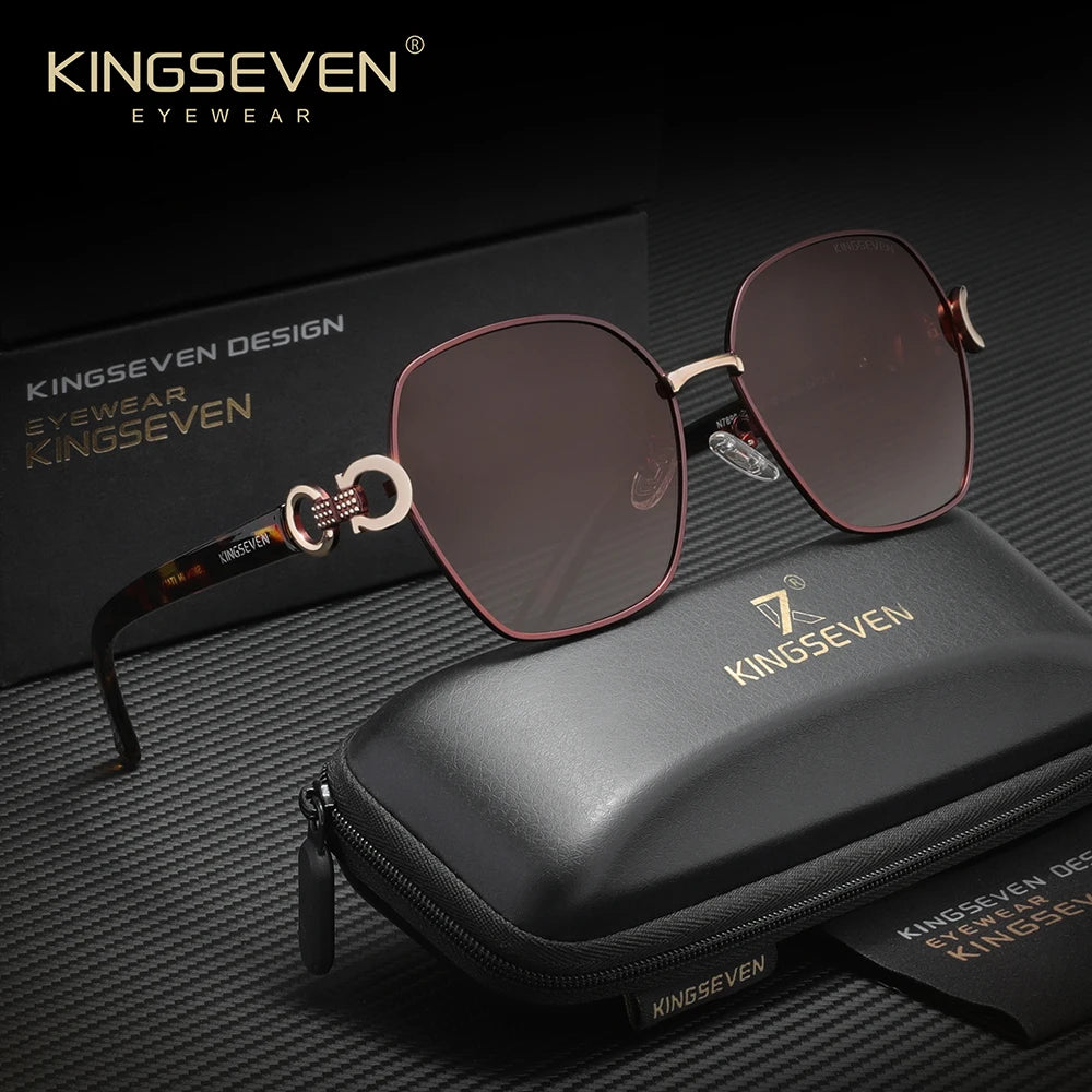KINGSEVEN Women's Sunglasses Polarized Lightweight Comfort Frame