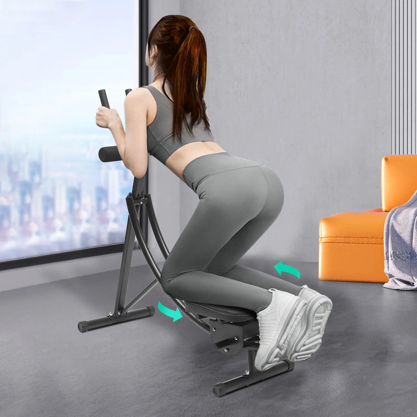 Hign-concerned Abdominal Exercise Machine Foldable LED Display