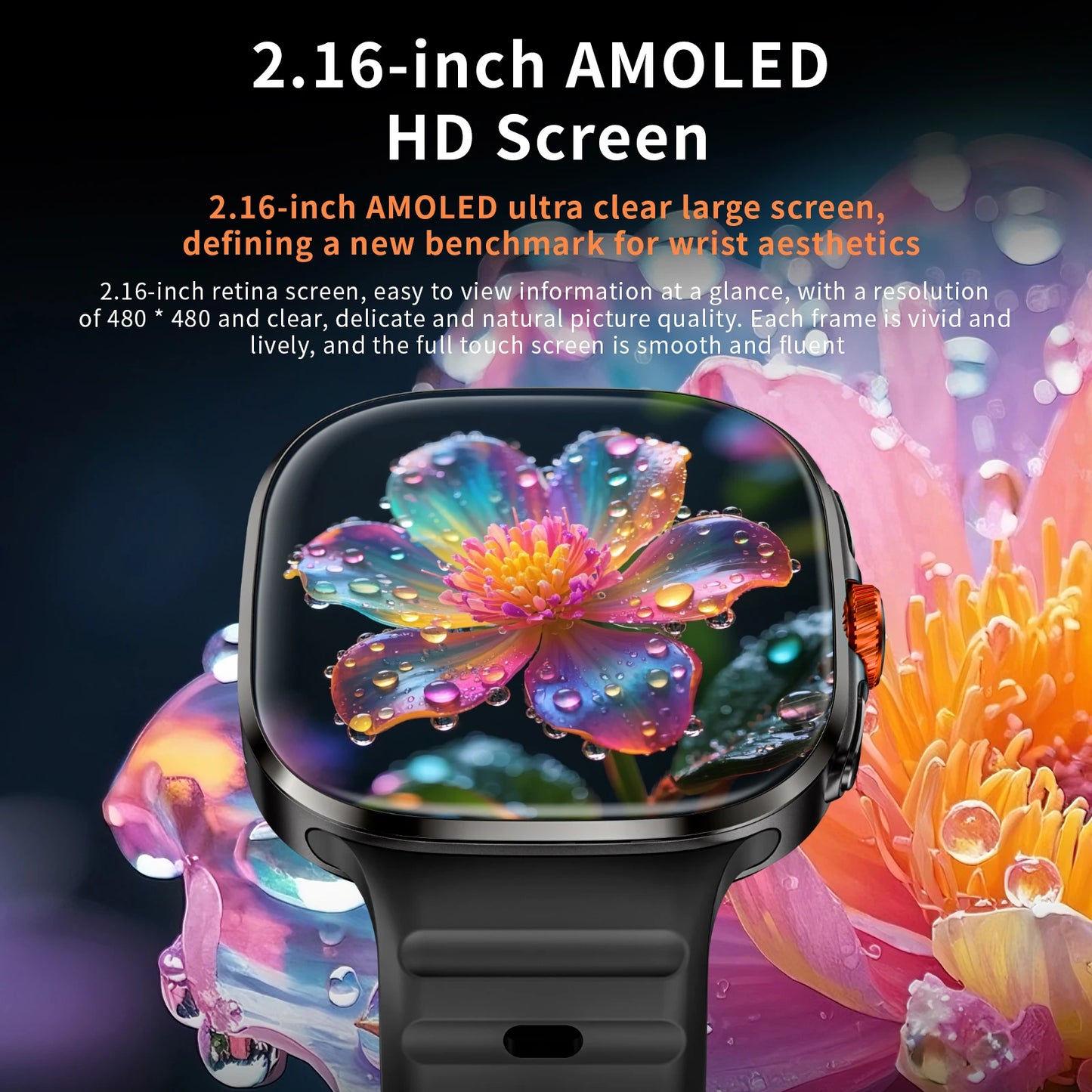 LOKMAT APPLLP 6 MAX Android Smart Watch With AMOLED Screen