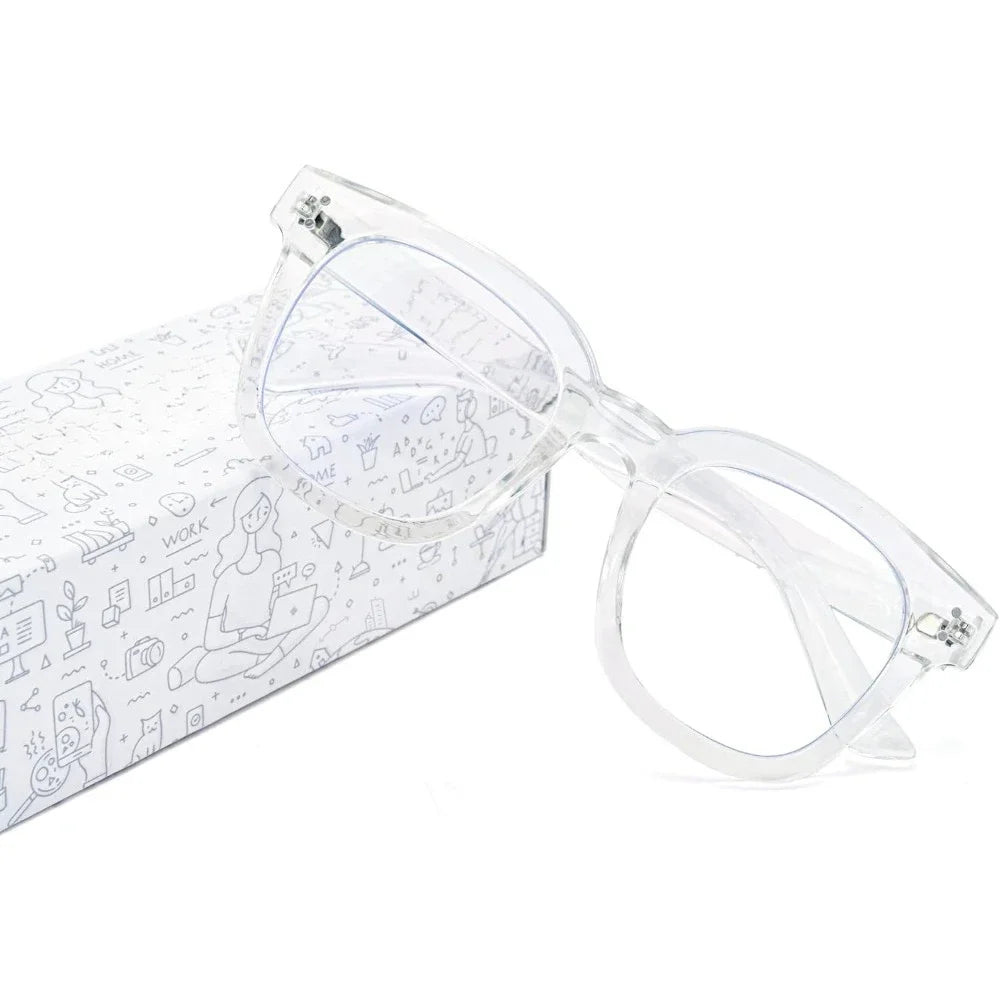 Hanna Oversized Blue Light Glasses For Women Anti Eyestrain UV