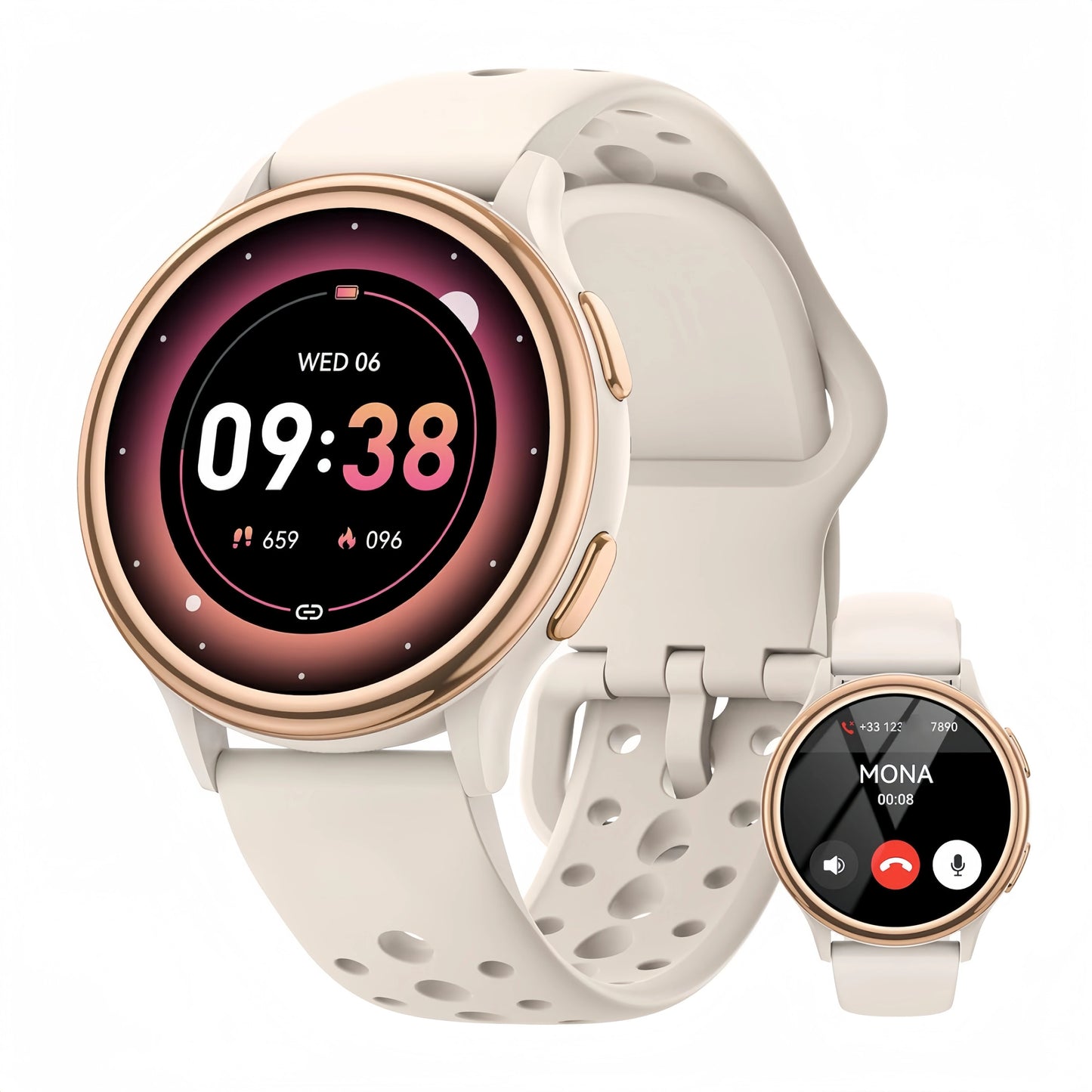 AnyloopCa Women Smartwatch Fitness Tracker for iPhone Android