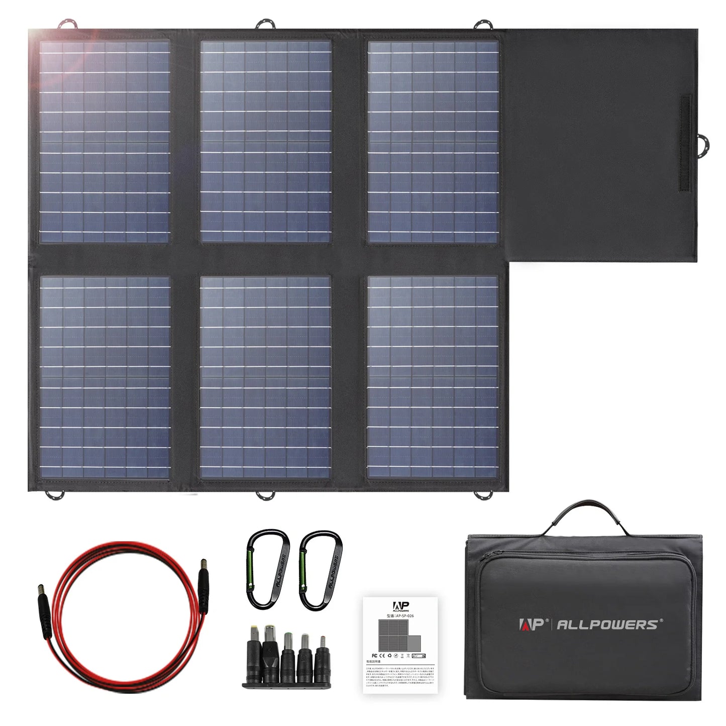 ALLPOWERS 60W Foldable Solar Panel Charger For Power Station