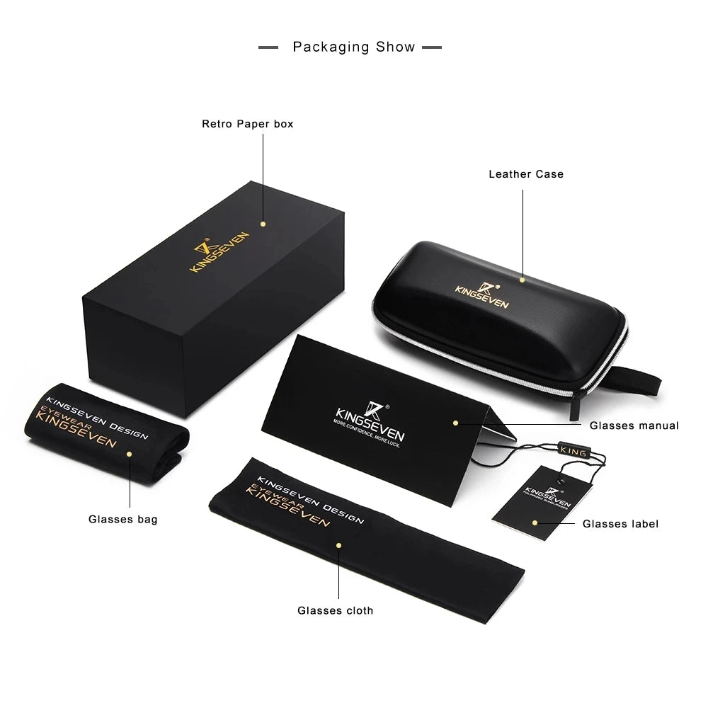 KINGSEVEND Classic Womens Cat Eye Sunglasses Polarized UV Protection