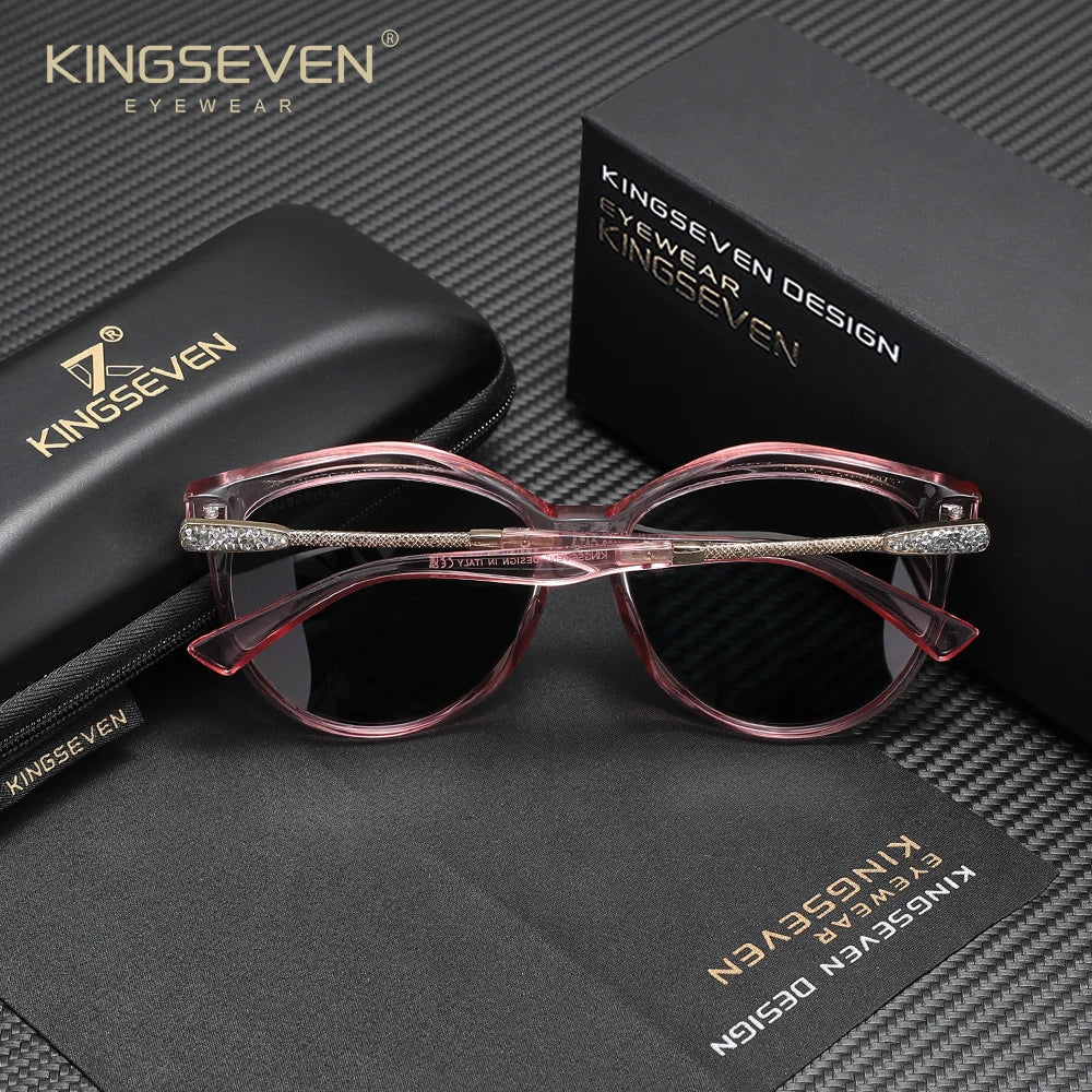 Kingsevend Polarized Women's Sunglasses Minimalist Frame