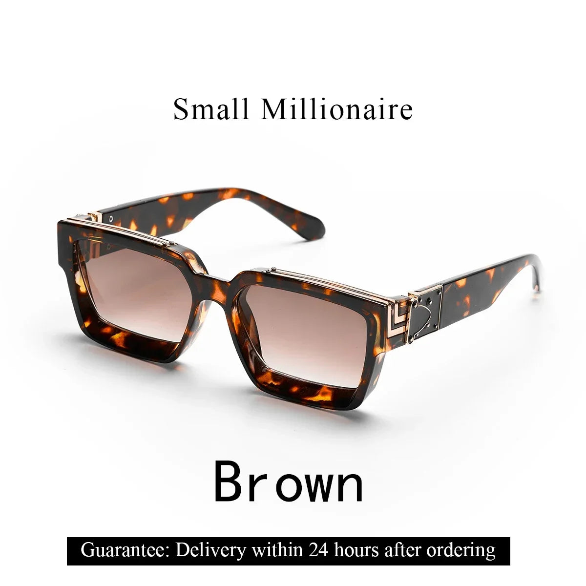 Ruiao Luxury Retro Sunglasses Square Frames