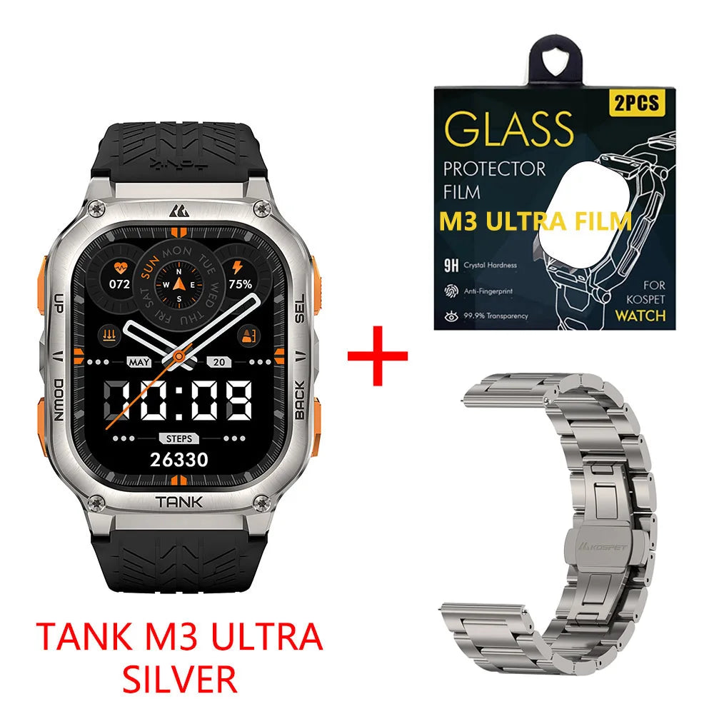KOSPET Tank M3 Ultra GPS Smartwatch 5ATM IP69K Waterproof