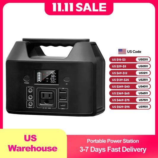 SinKeu E150 LiFePO4 150W Portable Power Station