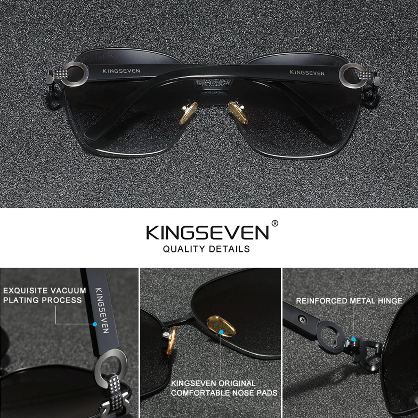 KINGSEVEN Women's Sunglasses Polarized Lightweight Comfort Frame
