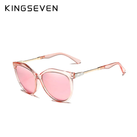 KINGSEVEND Classic Womens Cat Eye Sunglasses Polarized UV Protection