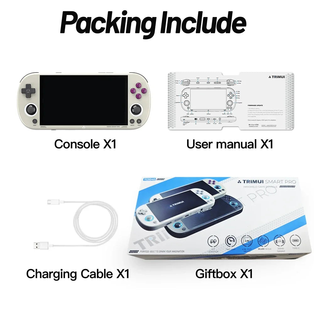 TRIMUI Smart Pro Handheld Game Console With IPS Display And Retro Gaming
