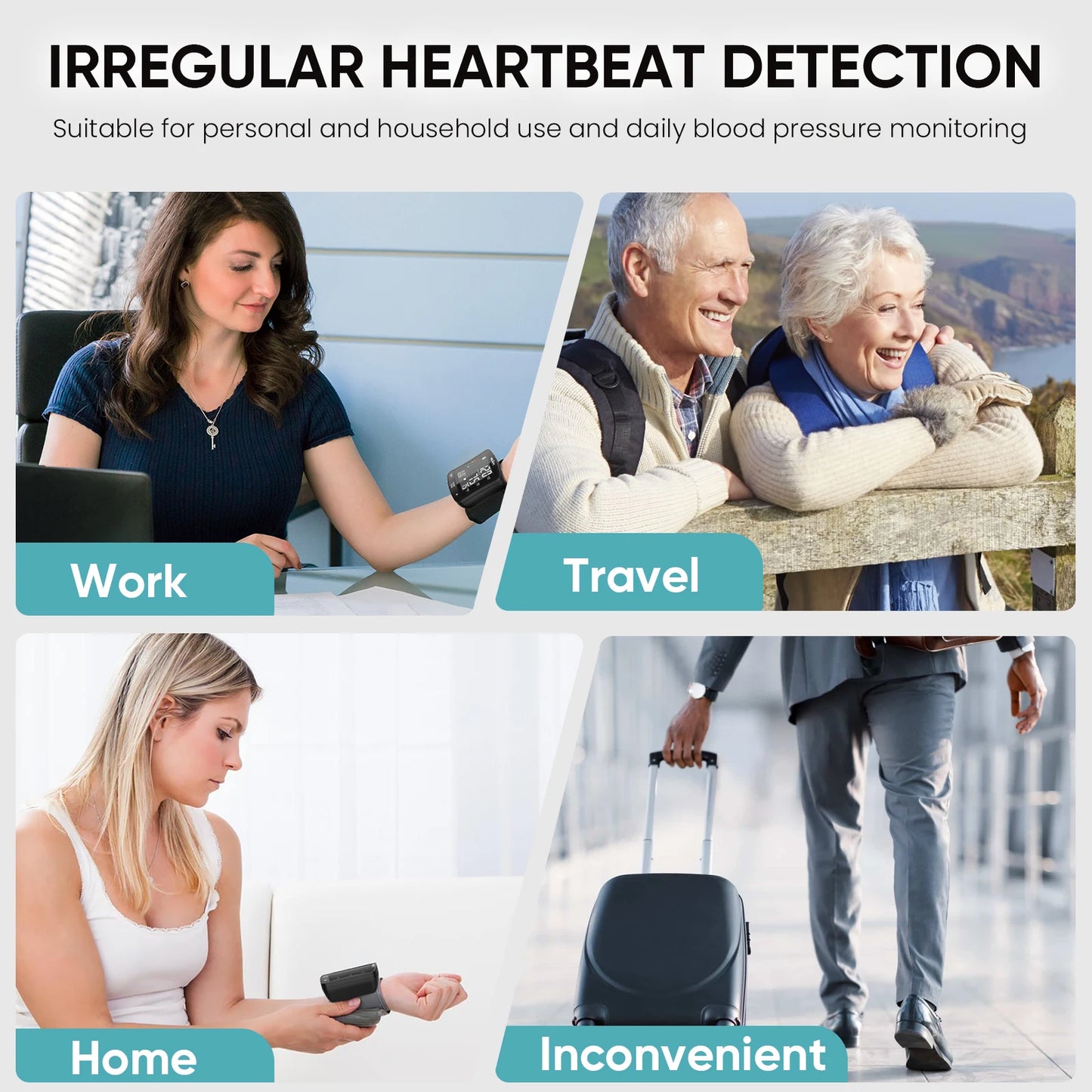 Sejoy Electronic Blood Pressure Monitor Wrist Cuff Tonometer