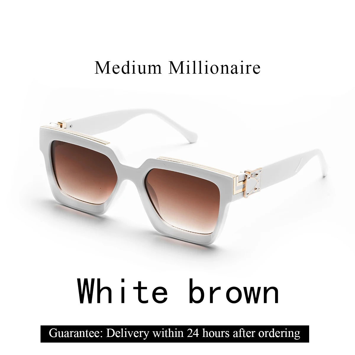 Ruiao Luxury Retro Sunglasses Square Frames