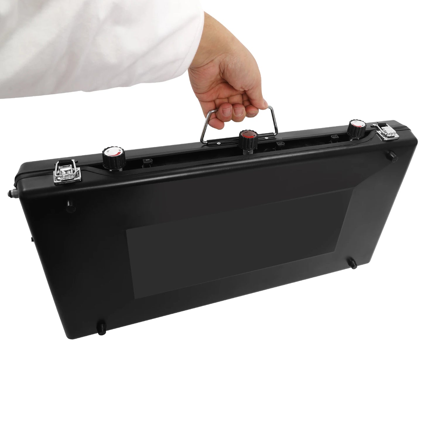 Portable Camping Stove With Griddle 3 Burner Propane Gas