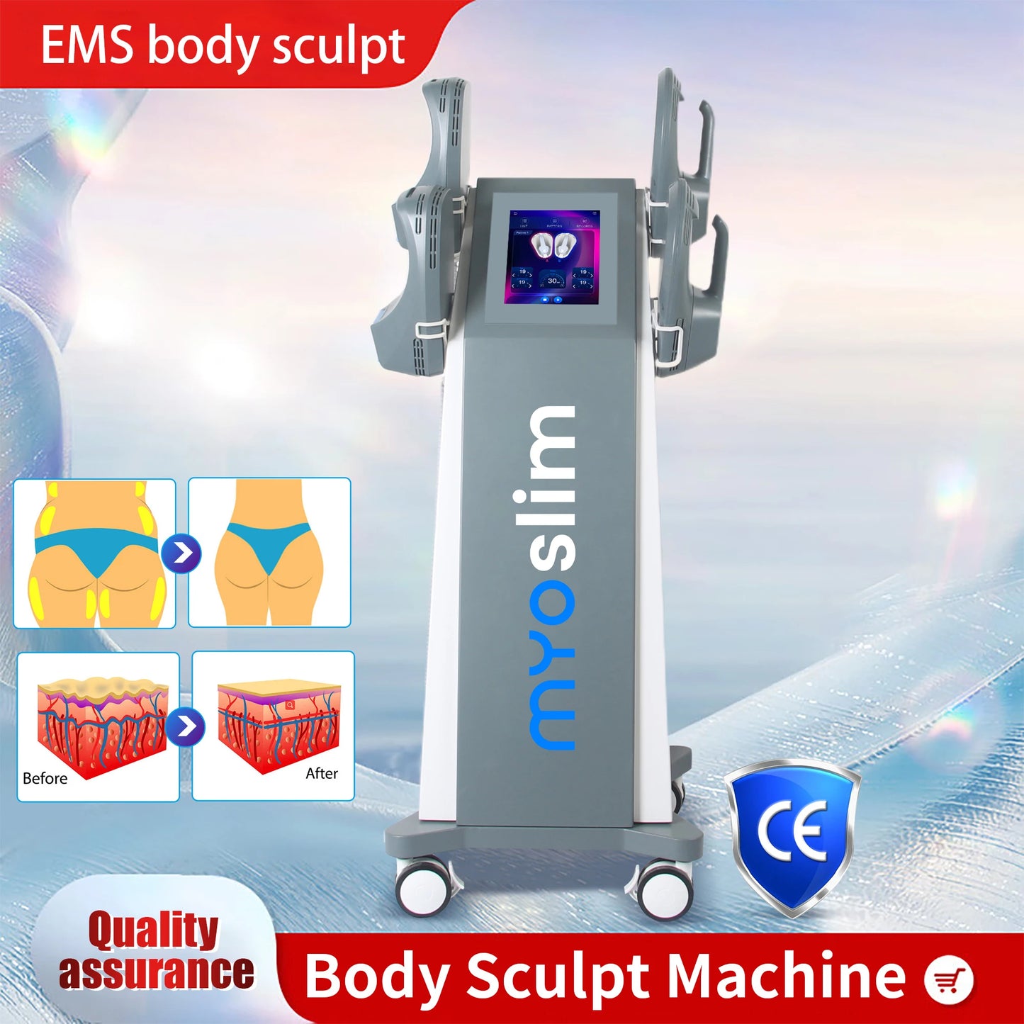 Myoslim EMS Neo RF HIEMT Body Sculpt Machine