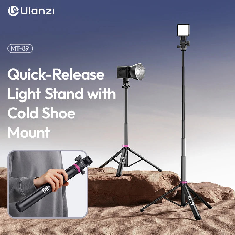 Ulanzi MT-89 Quick-Release Light Stand with Cold Shoe