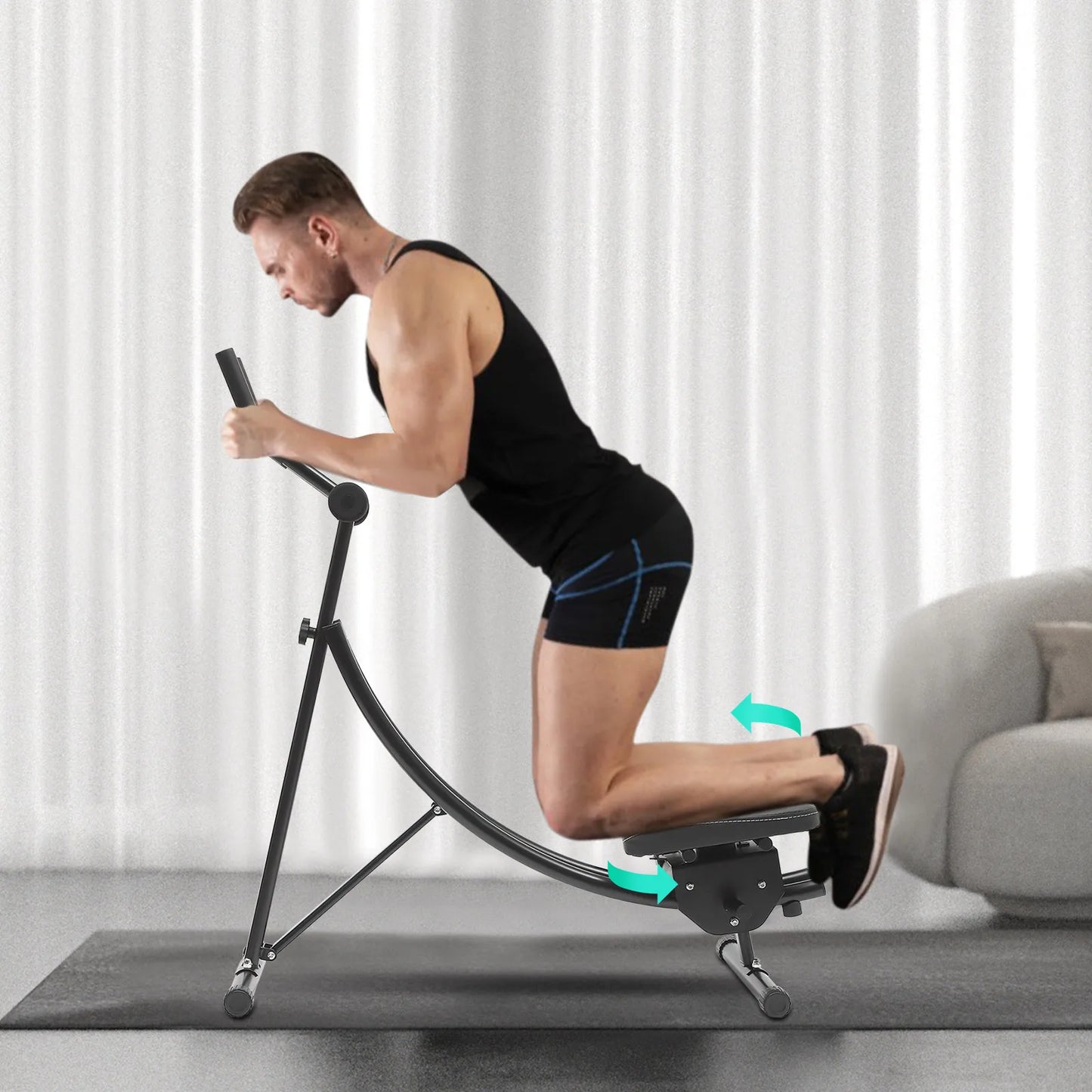 Hign-concerned Abdominal Exercise Machine Foldable LED Display