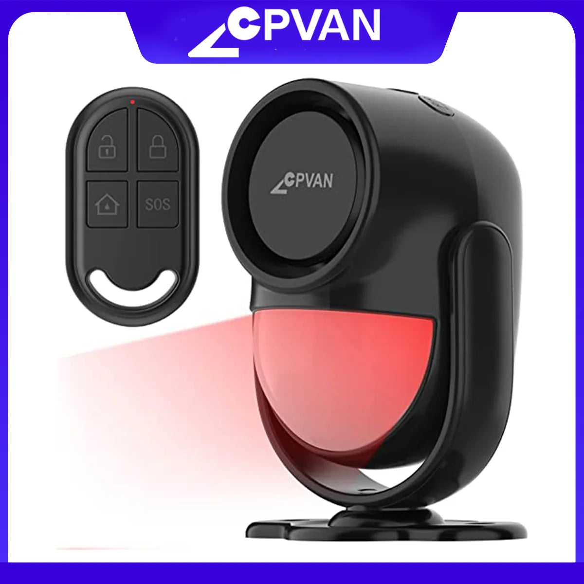 CPVAN Wireless 433Mhz Infrared Motion Detector Alarm With Remote Control