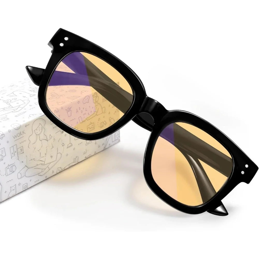 Hanna Oversized Blue Light Glasses For Women Anti Eyestrain UV