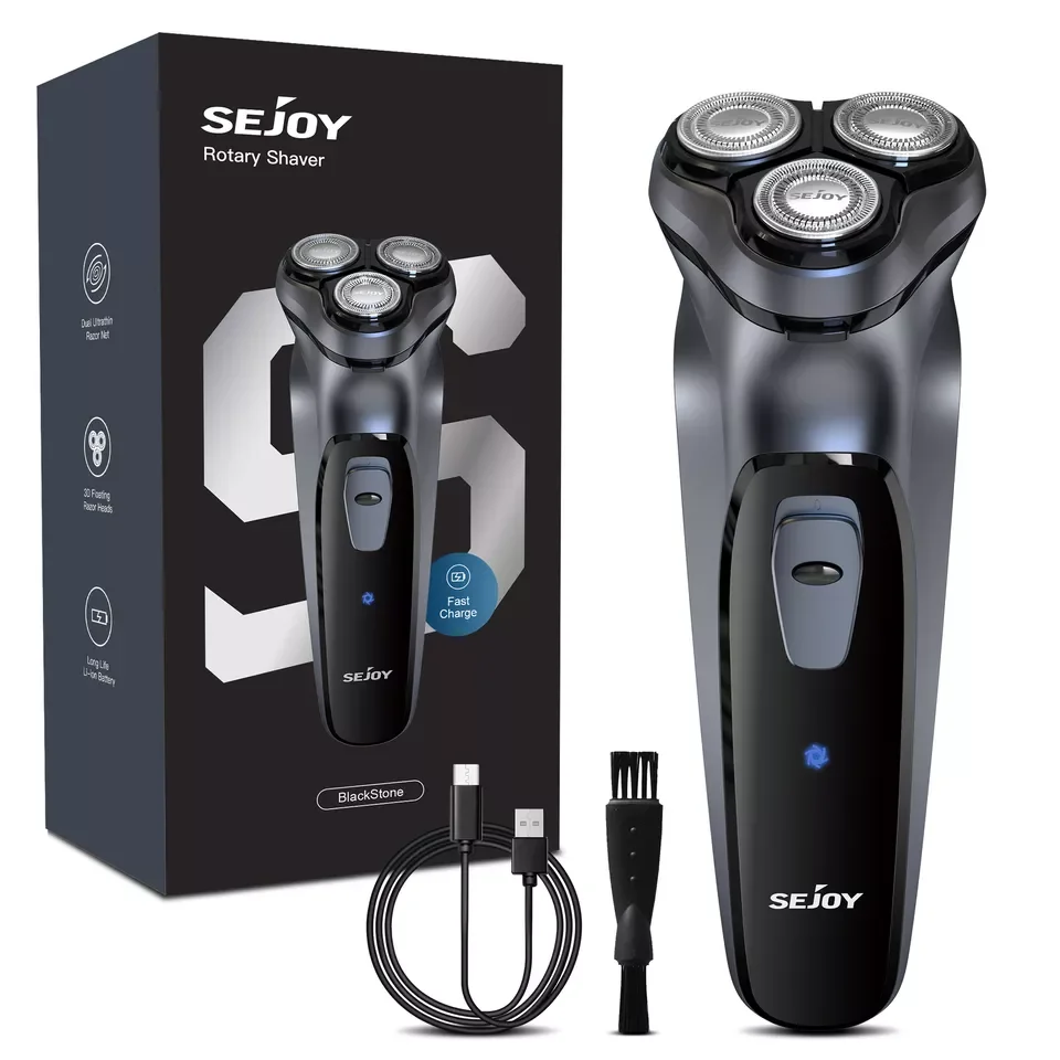 Sejoy Rechargeable Wet And Dry Electric Shaver With Pop-Up Trimmer
