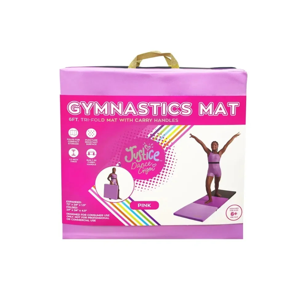 Folding Gymnastics Mat With Carry Handles Home Gym And Yoga