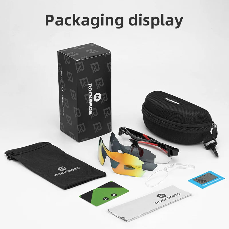 ROCKBROS Polarized Cycling Sunglasses Unisex UV400 Eyewear